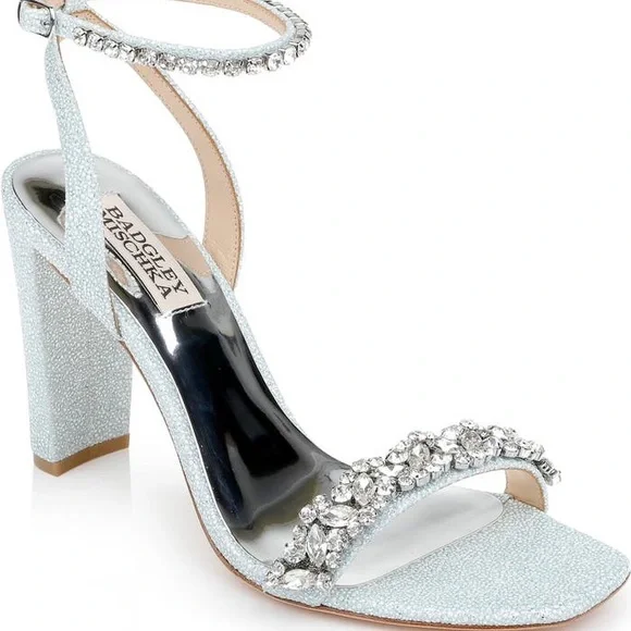 NEW Badgley Mischka Tasmine Women's Shoes Soft Blush Ankle Strap Sandal - Picture 7 of 7